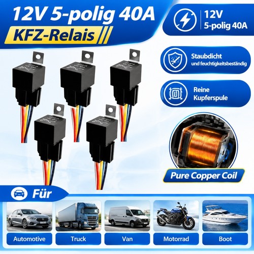 12v 40a polig kfz - 12v,
