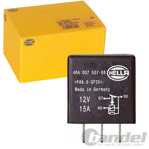 Hella relais 109 12v - relais, 15a